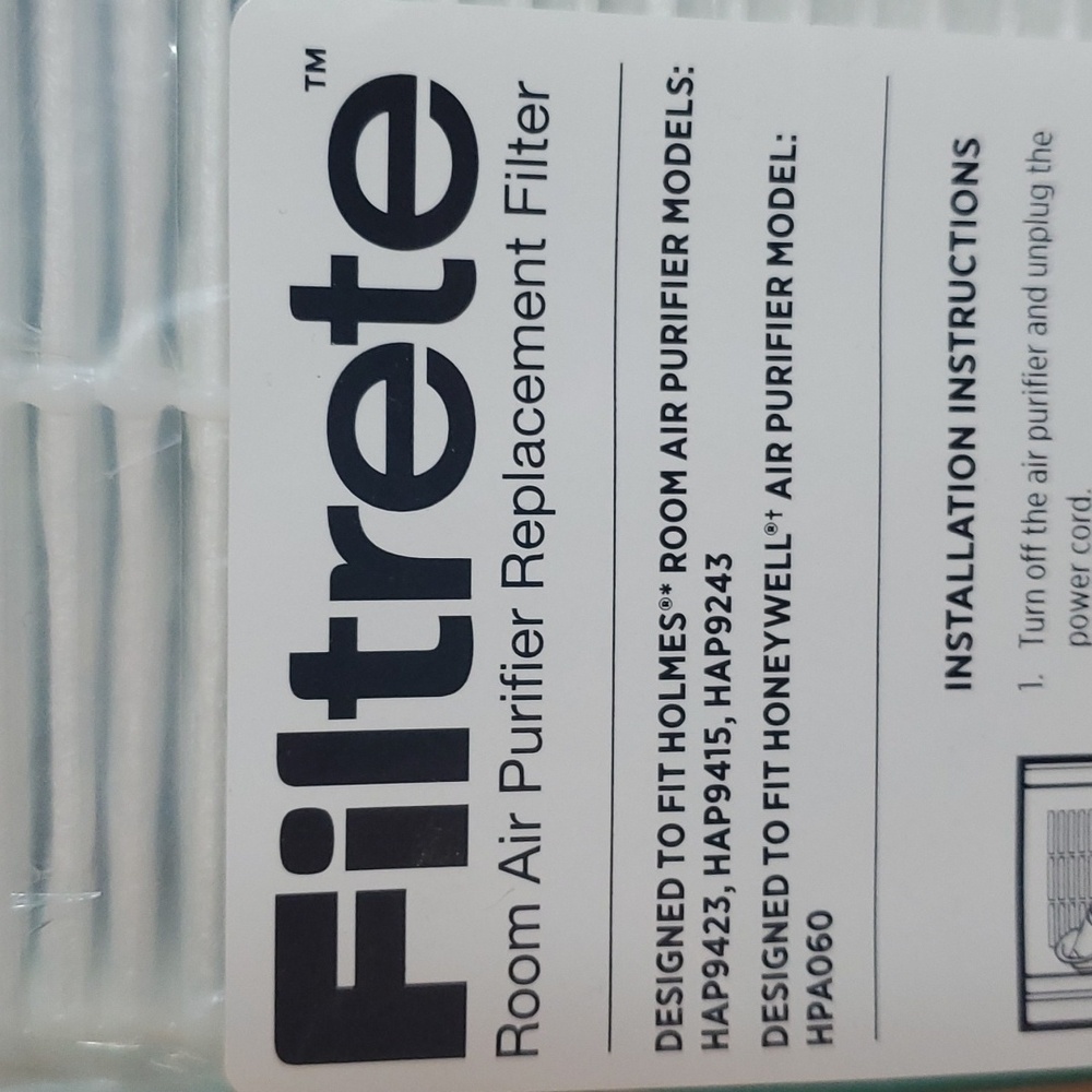 NEW Filtrete Room Air Purifier Plus Odor Reduction Filter A/D/H HEPA type - Picture 4 of 12
